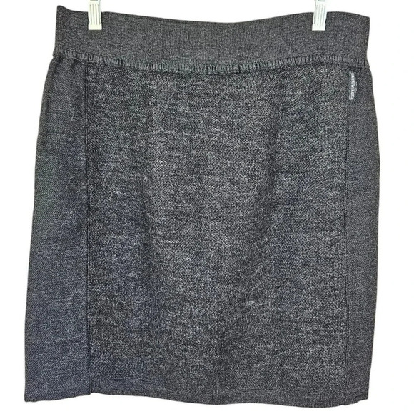 Blue Willis Dark Gray Wool Elastic Skirt Made in Denmark Size Large - Picture 9 of 9